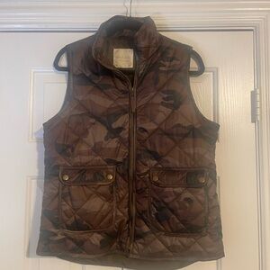 Altar'd State Brown Quilted Vest